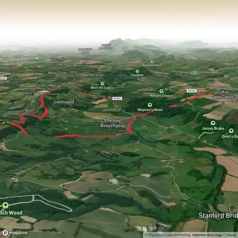 Witchery Hole, New Mill Bridge, Rodge Hill and Pudford Hill Loop