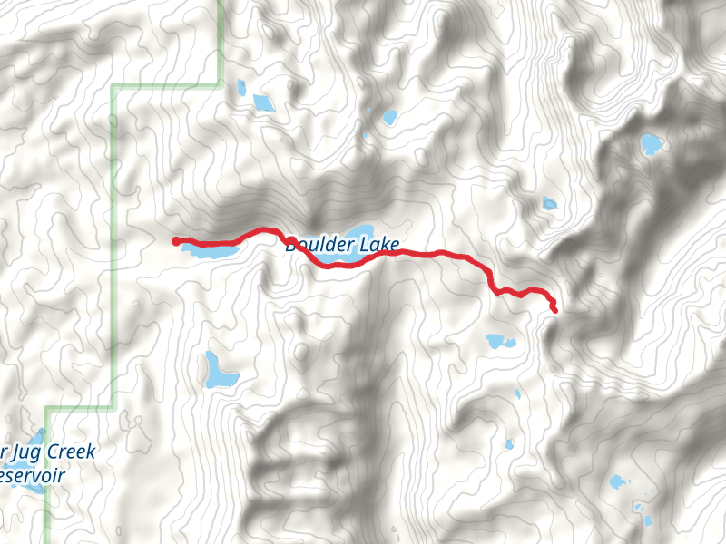 Boulder Meadows Reservoir, Boulder Lake and Buckhorn Summit