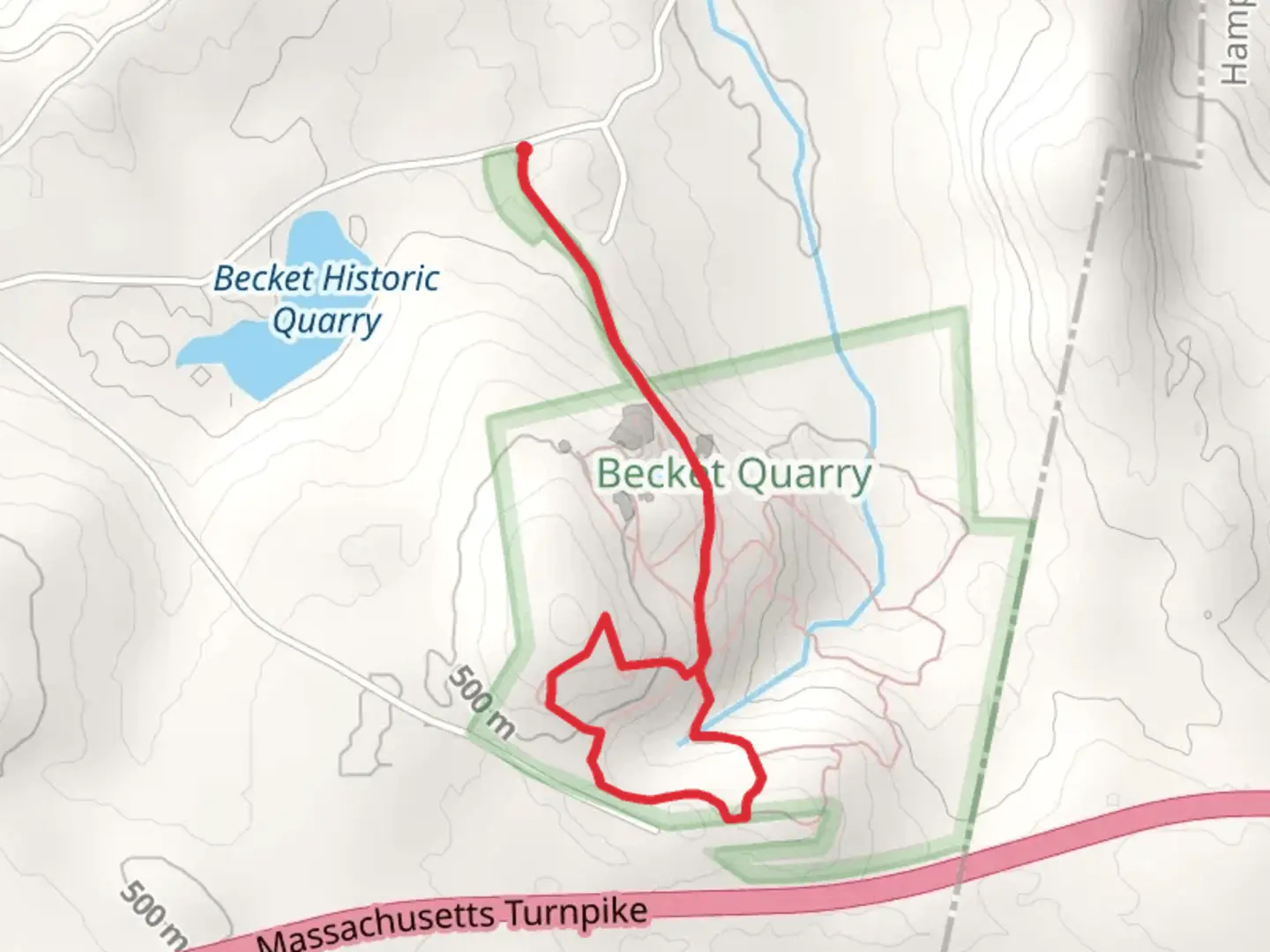 An image depicting the trail Vista Trail and Old Motion Loop and its surrounding area.