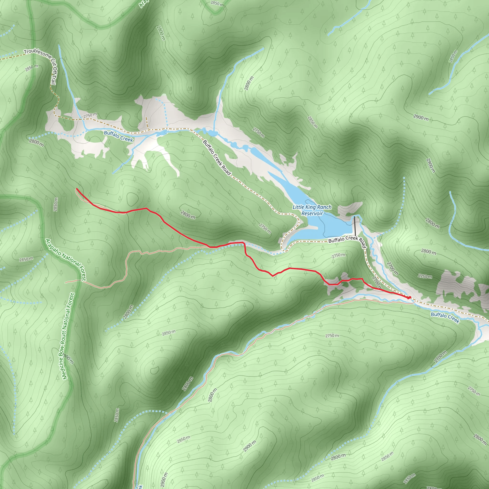 Bill Miller Trail mobile static map