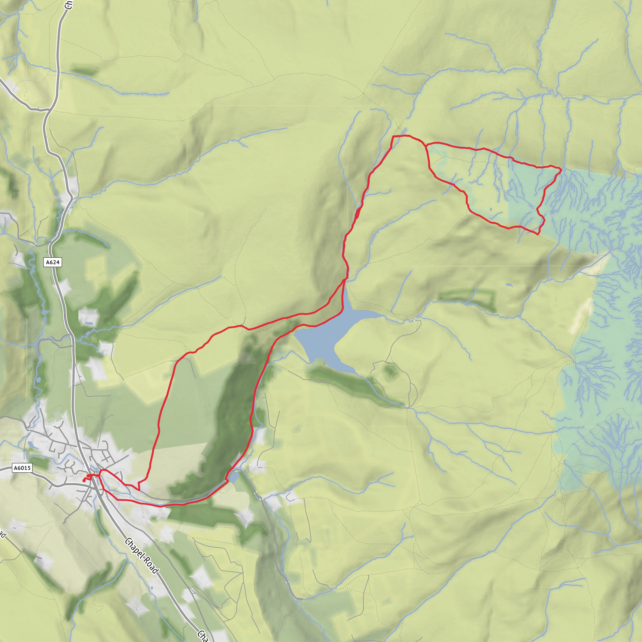 Hayfield to Kinder North mobile static map