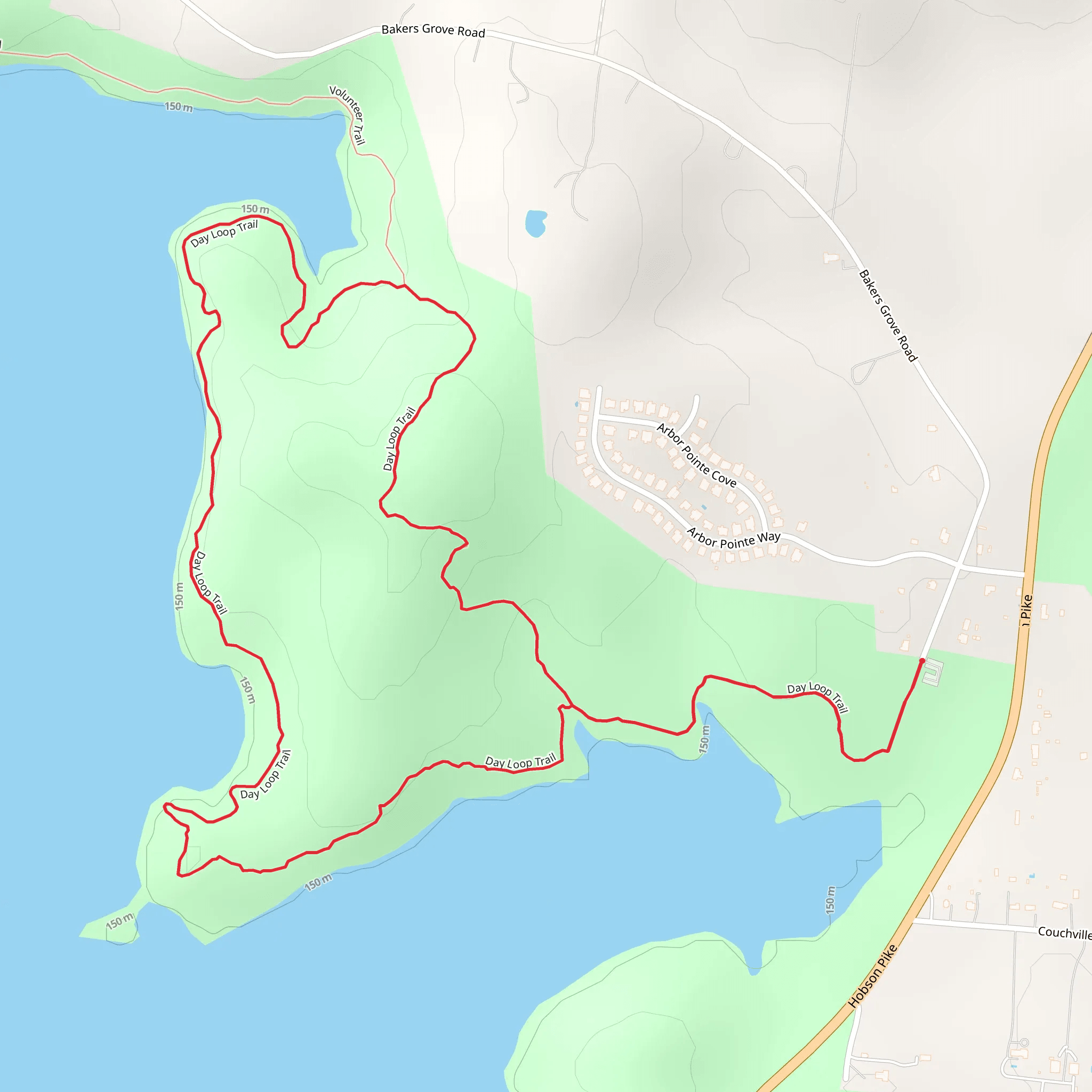 Day Loop Trail mobile static map