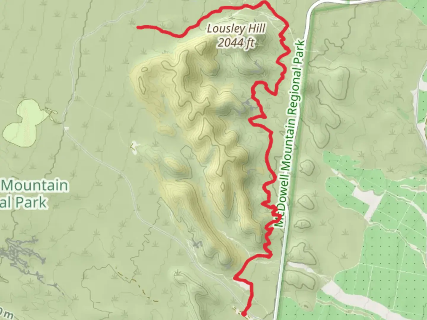 An image depicting the trail Escondido Trail and its surrounding area.