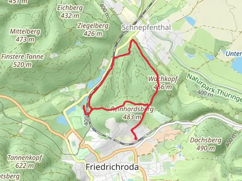 Scheerteich, Wachkopf Loop via Zielweg Schnepfenthal