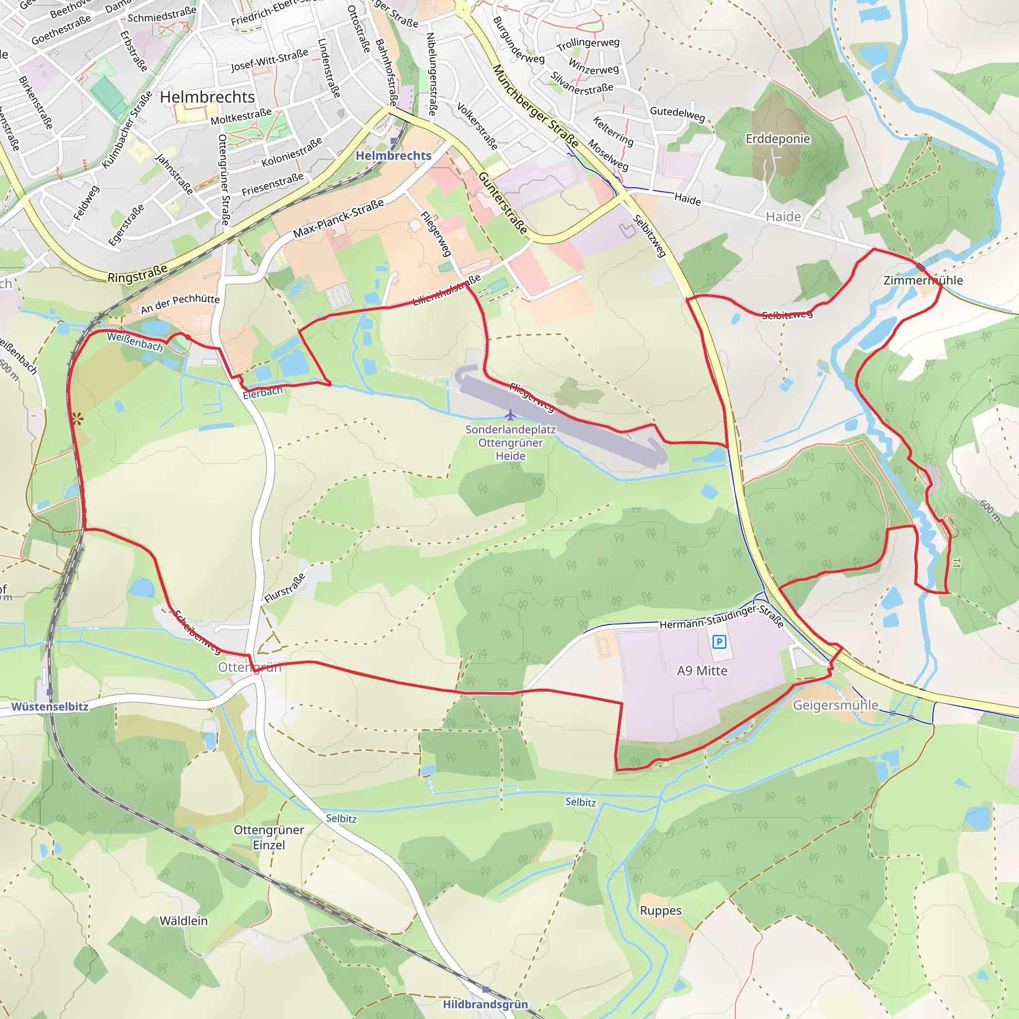 Eisvogel Weg mobile static map