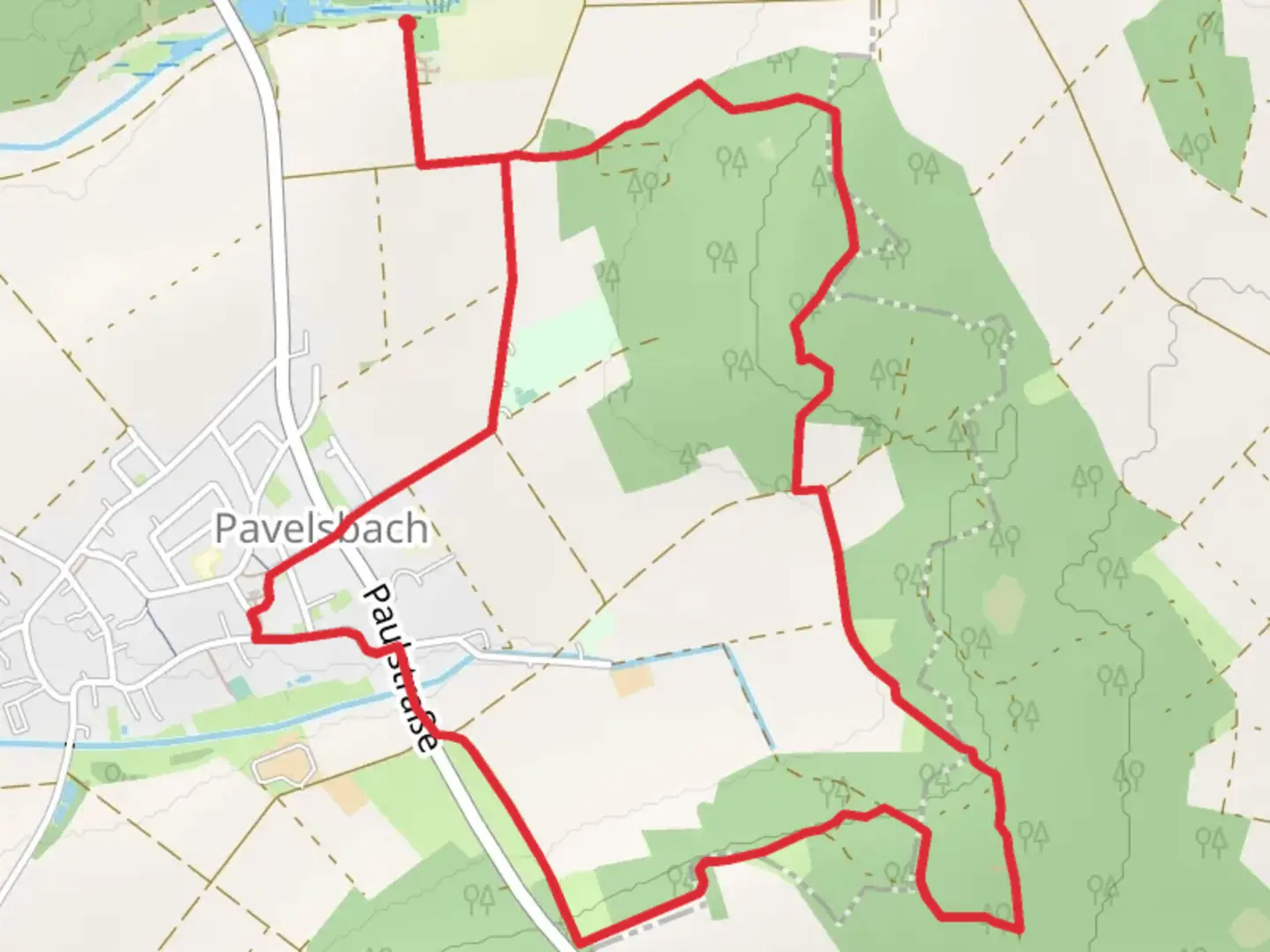 An image depicting the trail Keltenrunde and its surrounding area.