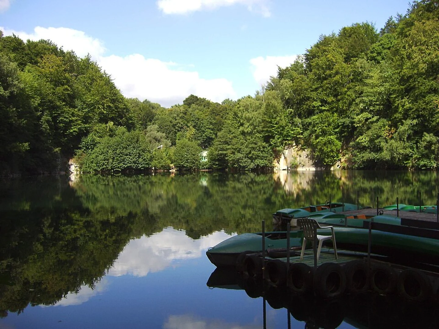 An image depicting the trail Blausee Loop and its surrounding area.
