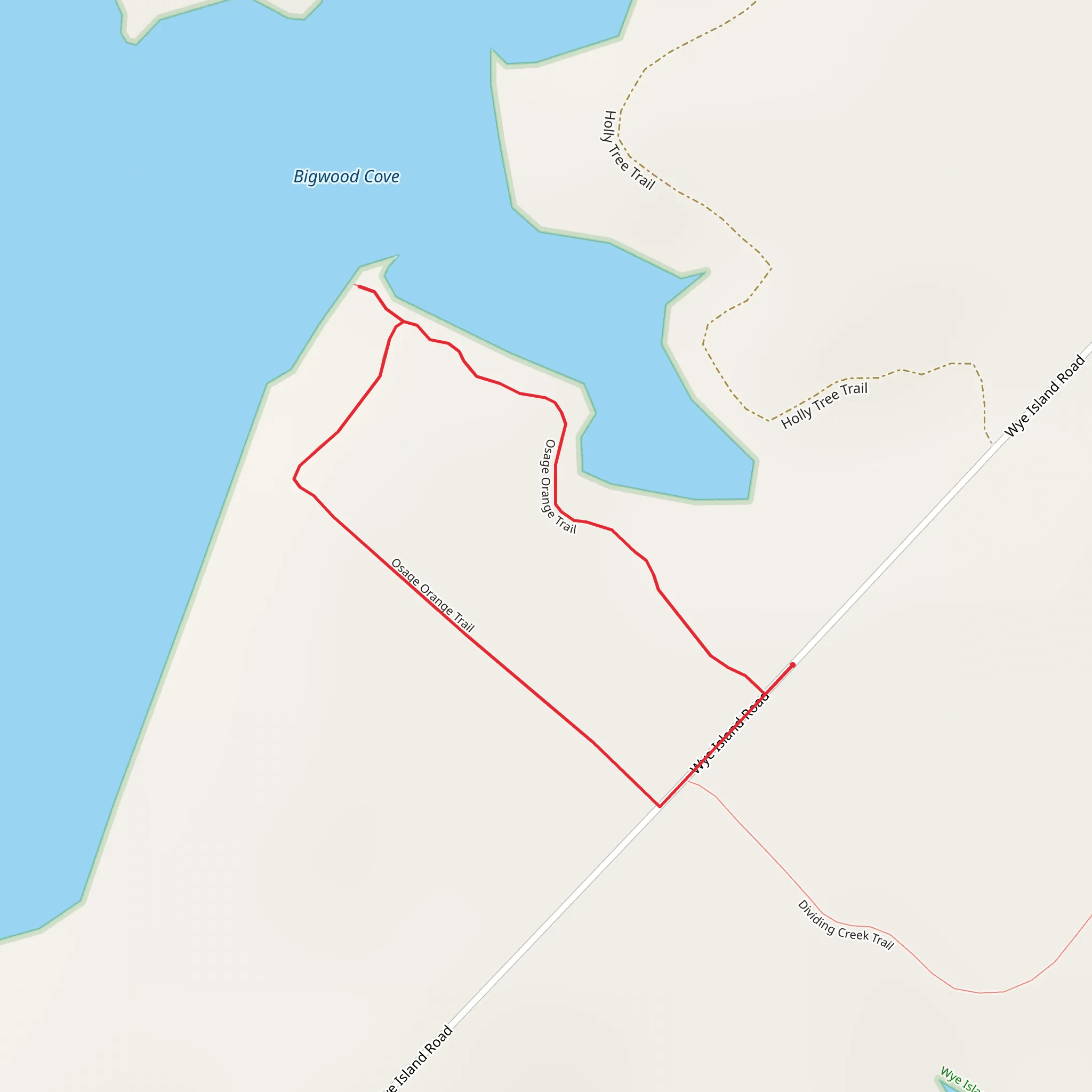 Osage Orange Loop Trail mobile static map