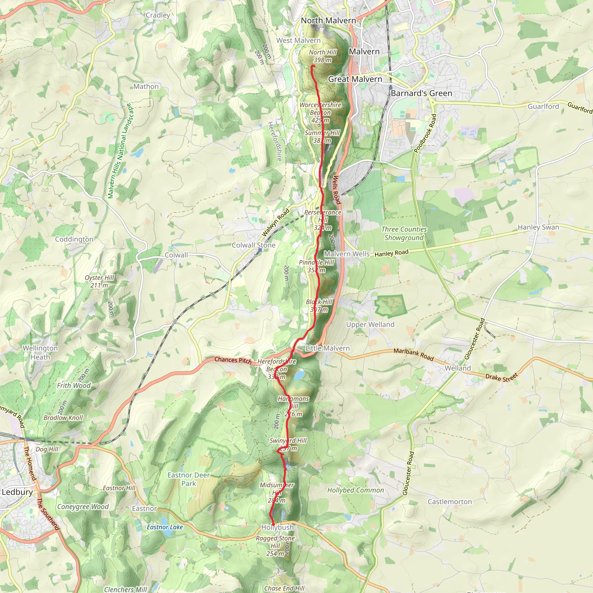 Table Hill Walk from Hollybush mobile static map