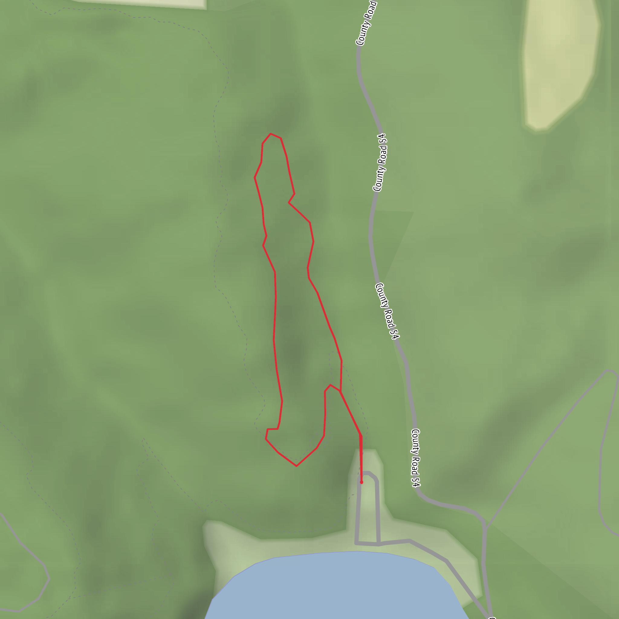 Oak Grove Trail mobile static map