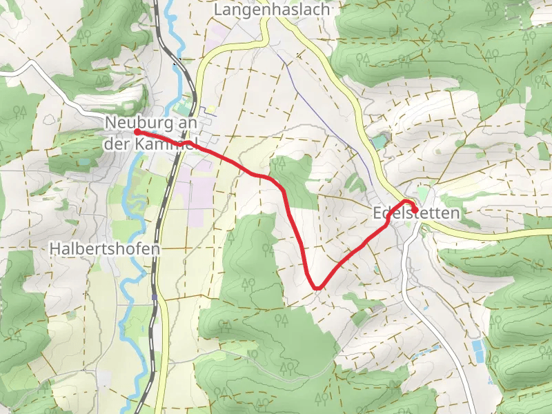 Edelstetten to Neuburg Walk