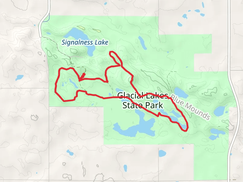 Glacier Lakes State Park Loop - South