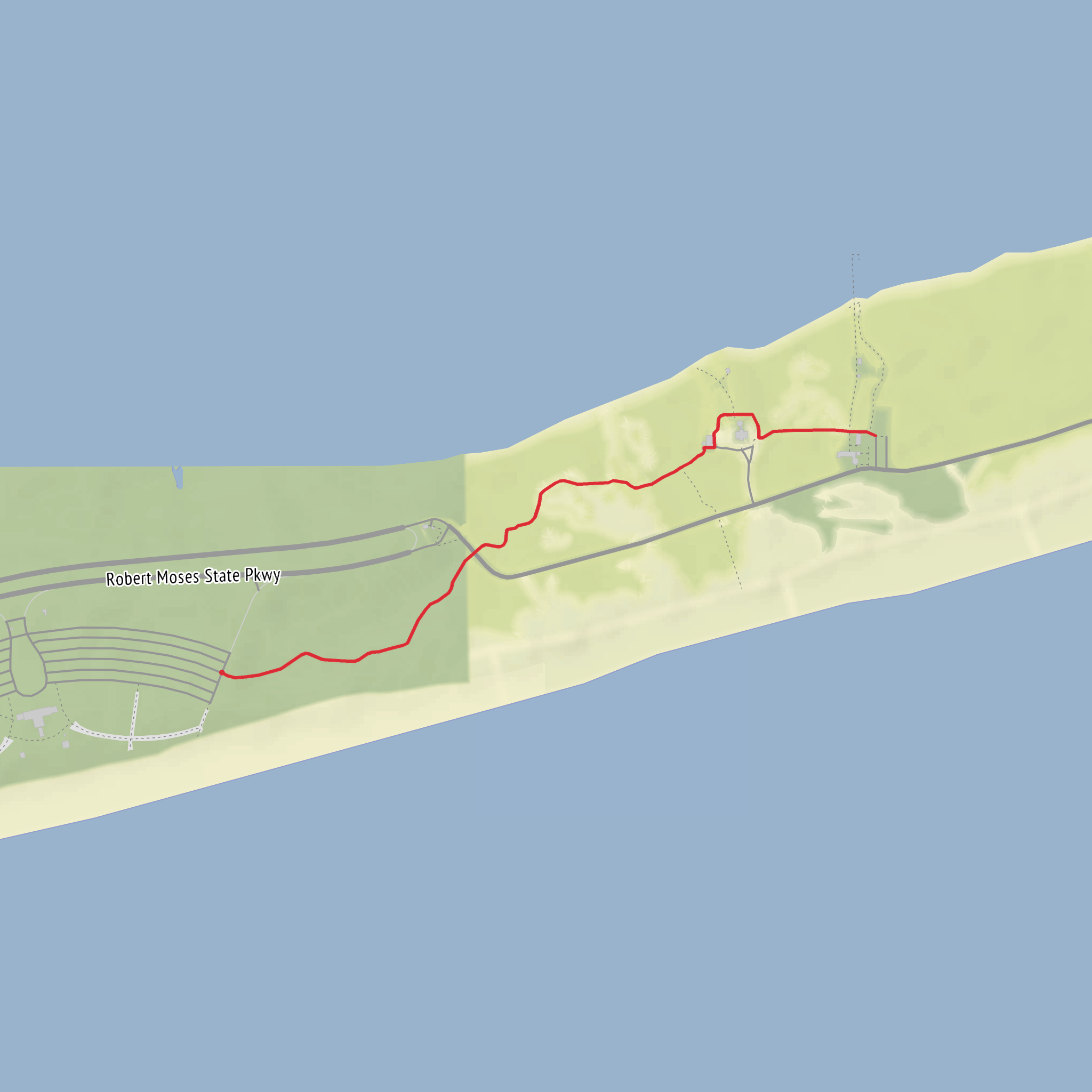 Fire Island Lighthouse mobile static map