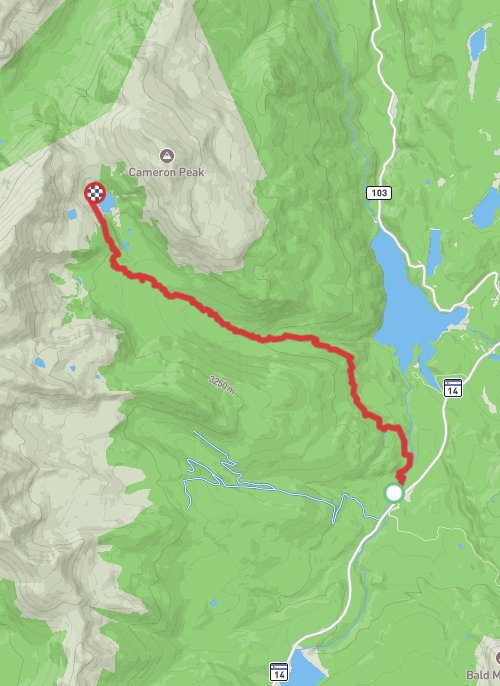 A map preview of the recording Hike on 09-07-2024 09:20 AM.
