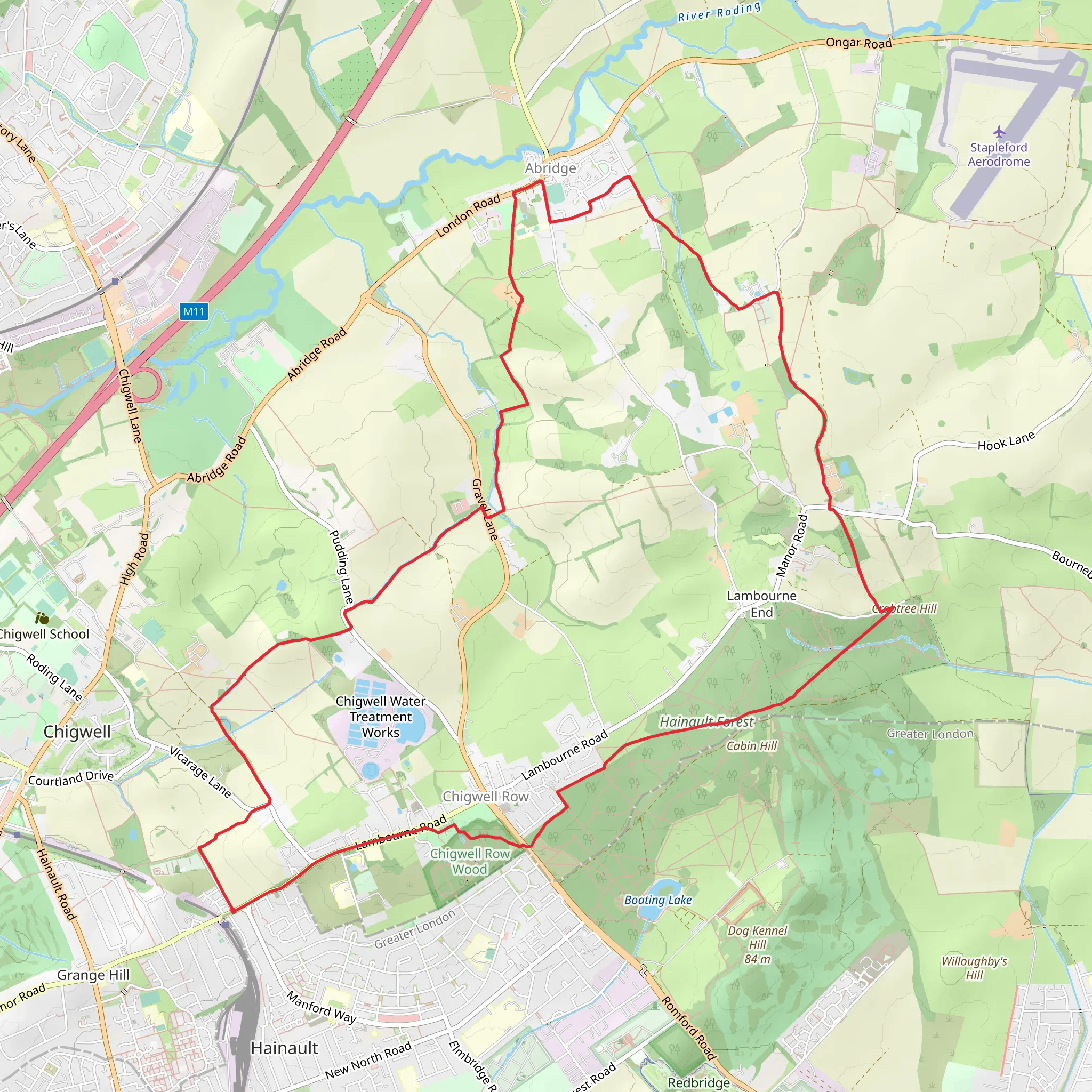 Chigwell Row and Abridge Loop | Essex | England