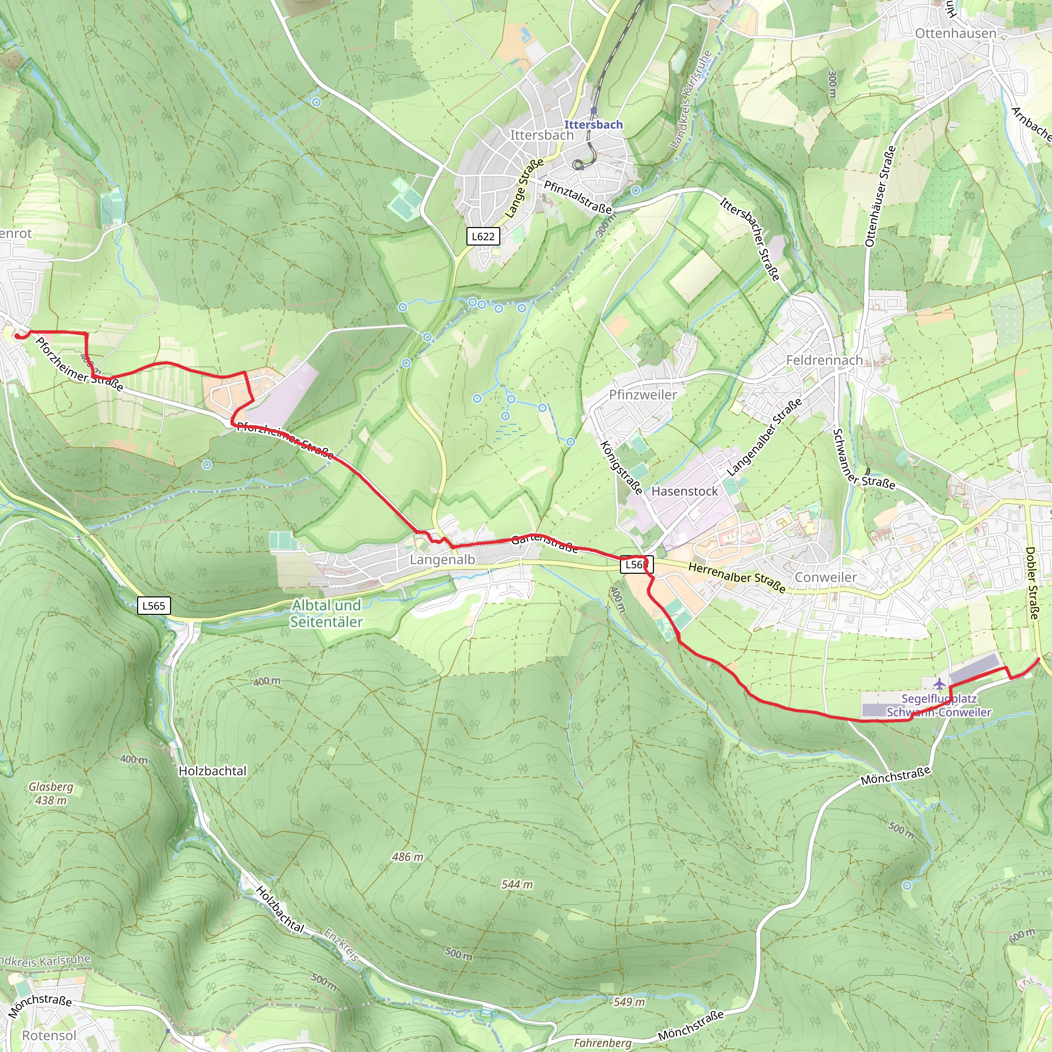 Friedenslinde Walk mobile static map