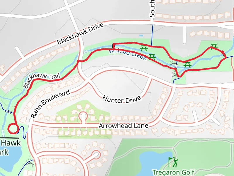 Whitted Creek via Blackhawk Trail