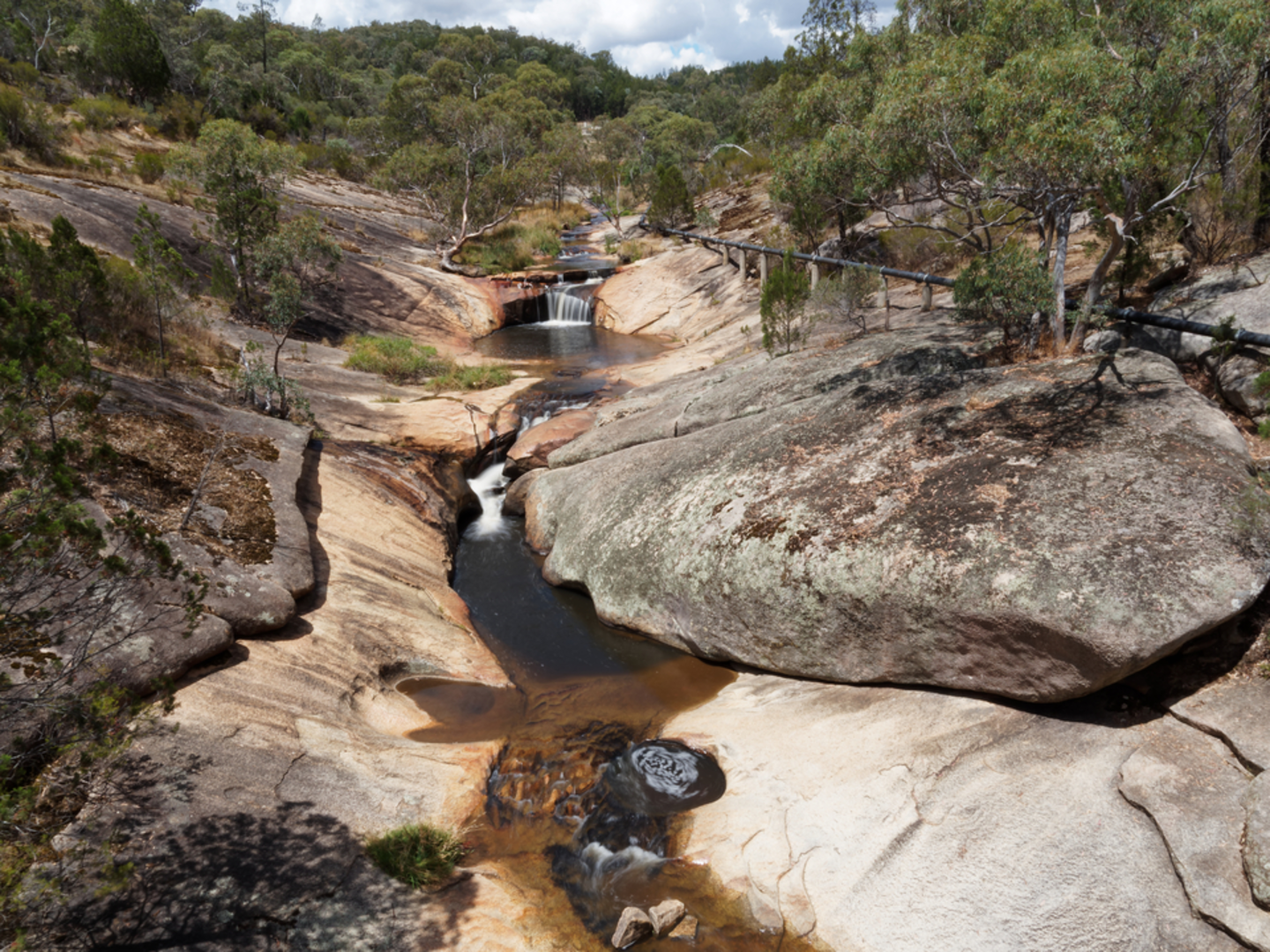 An image depicting the trail Ingram's Rock Trail and its surrounding area.