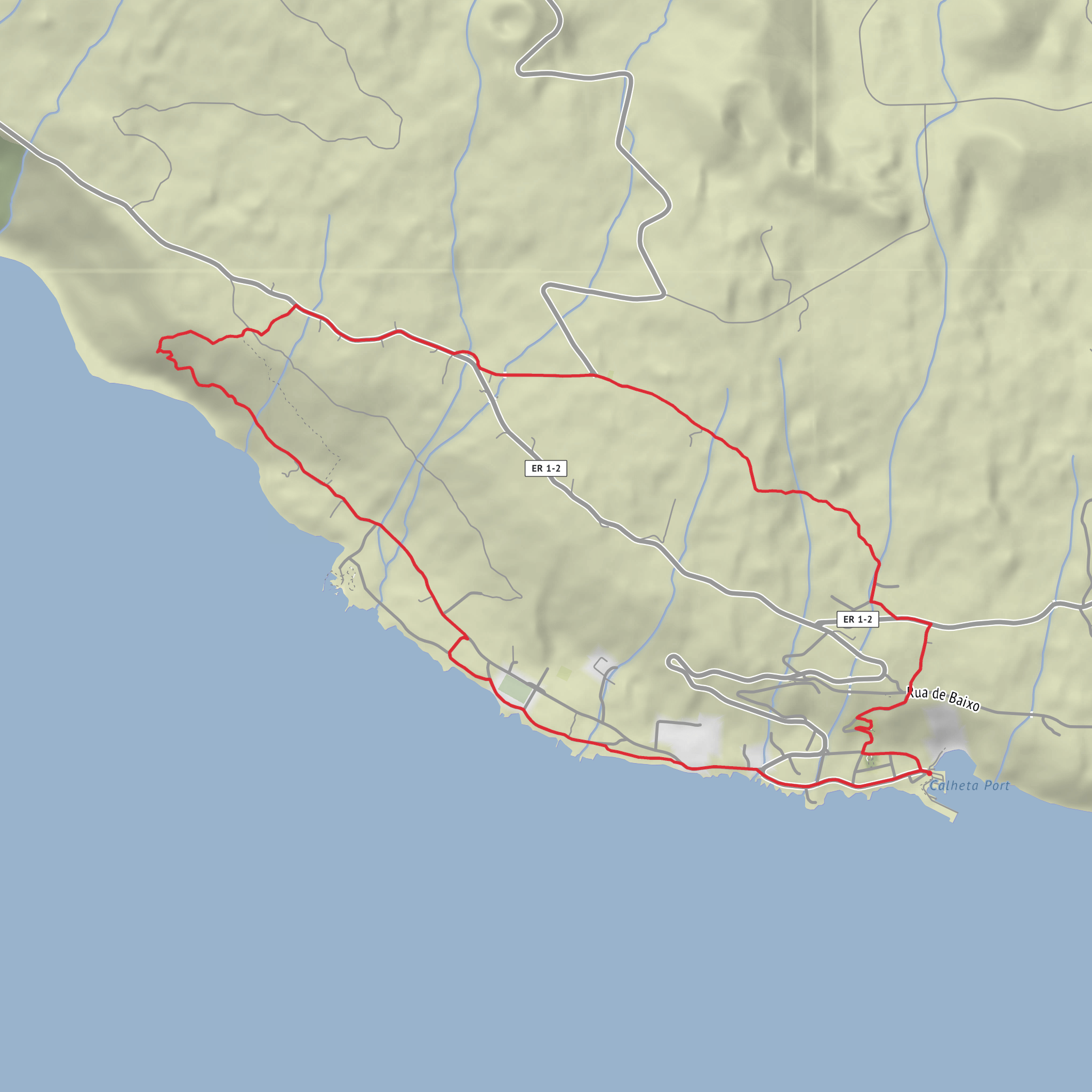 Faja Grande and Caminho das Fontes Loop mobile static map