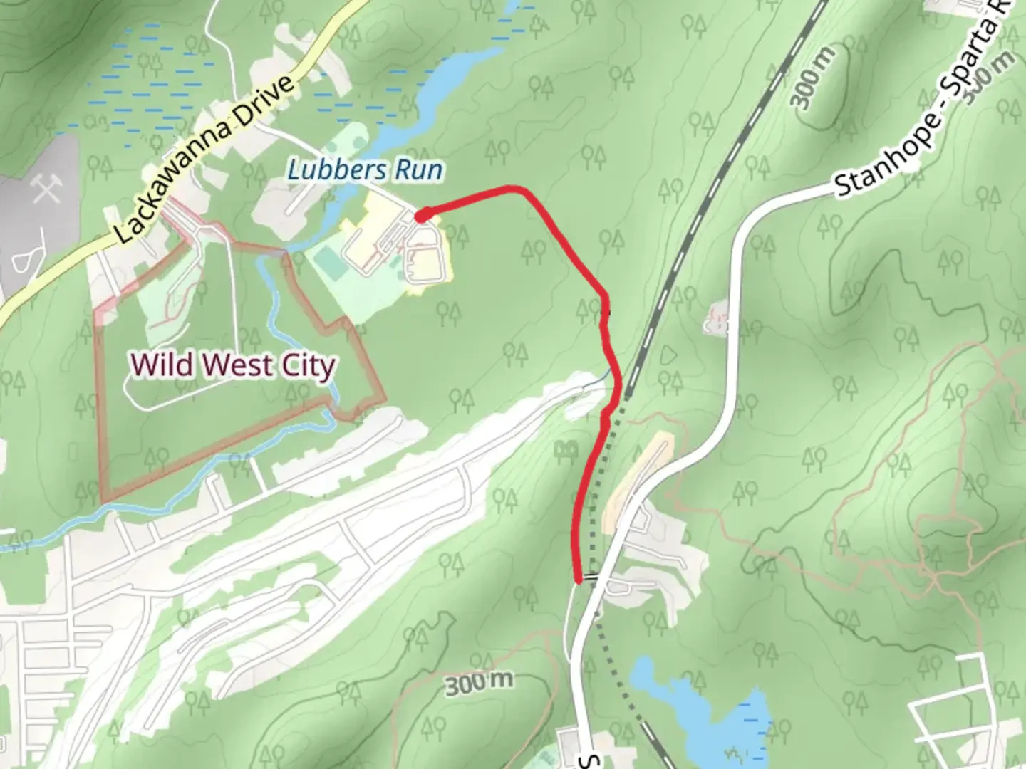 An image depicting the trail Mansfield Path and its surrounding area.