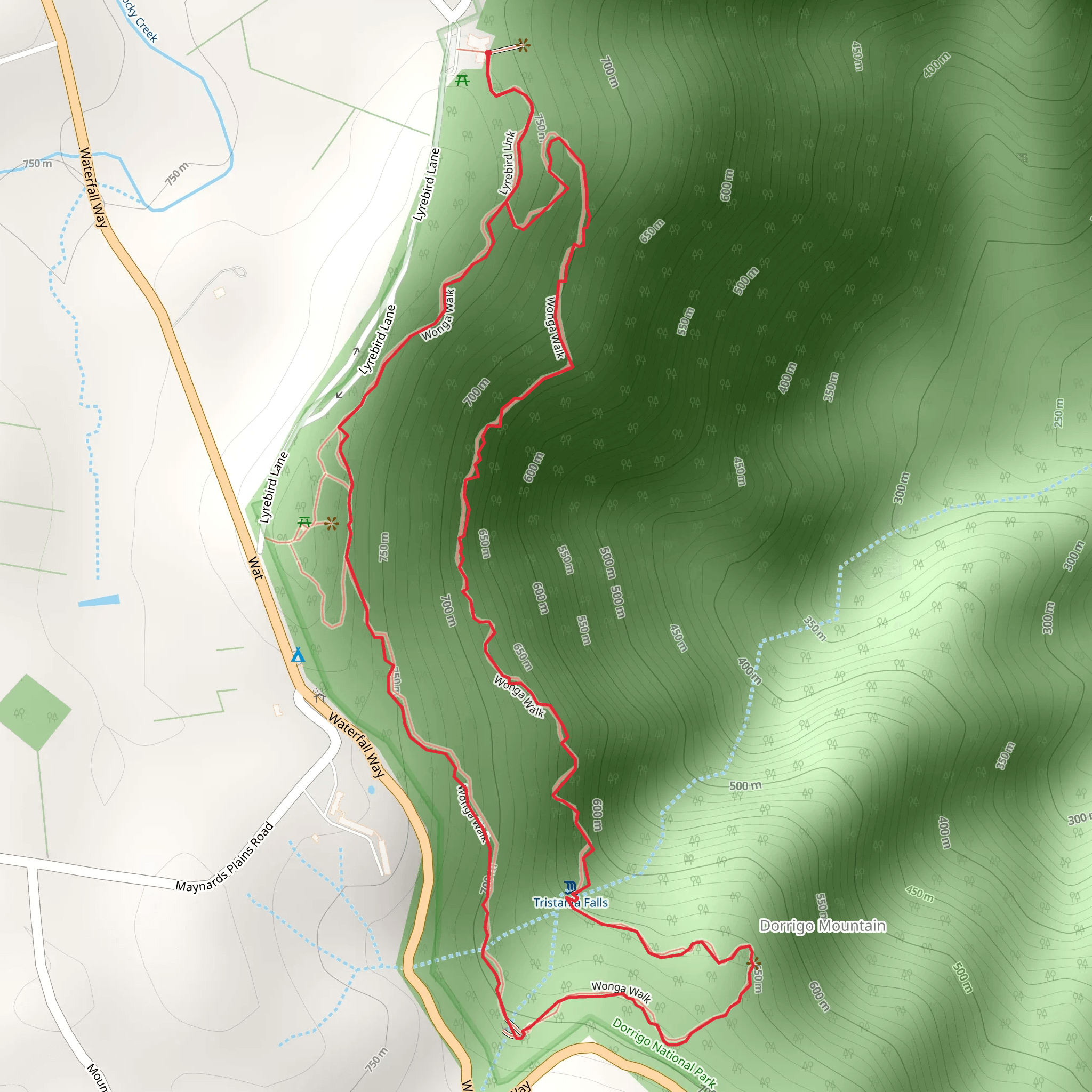 Wonga Walk mobile static map