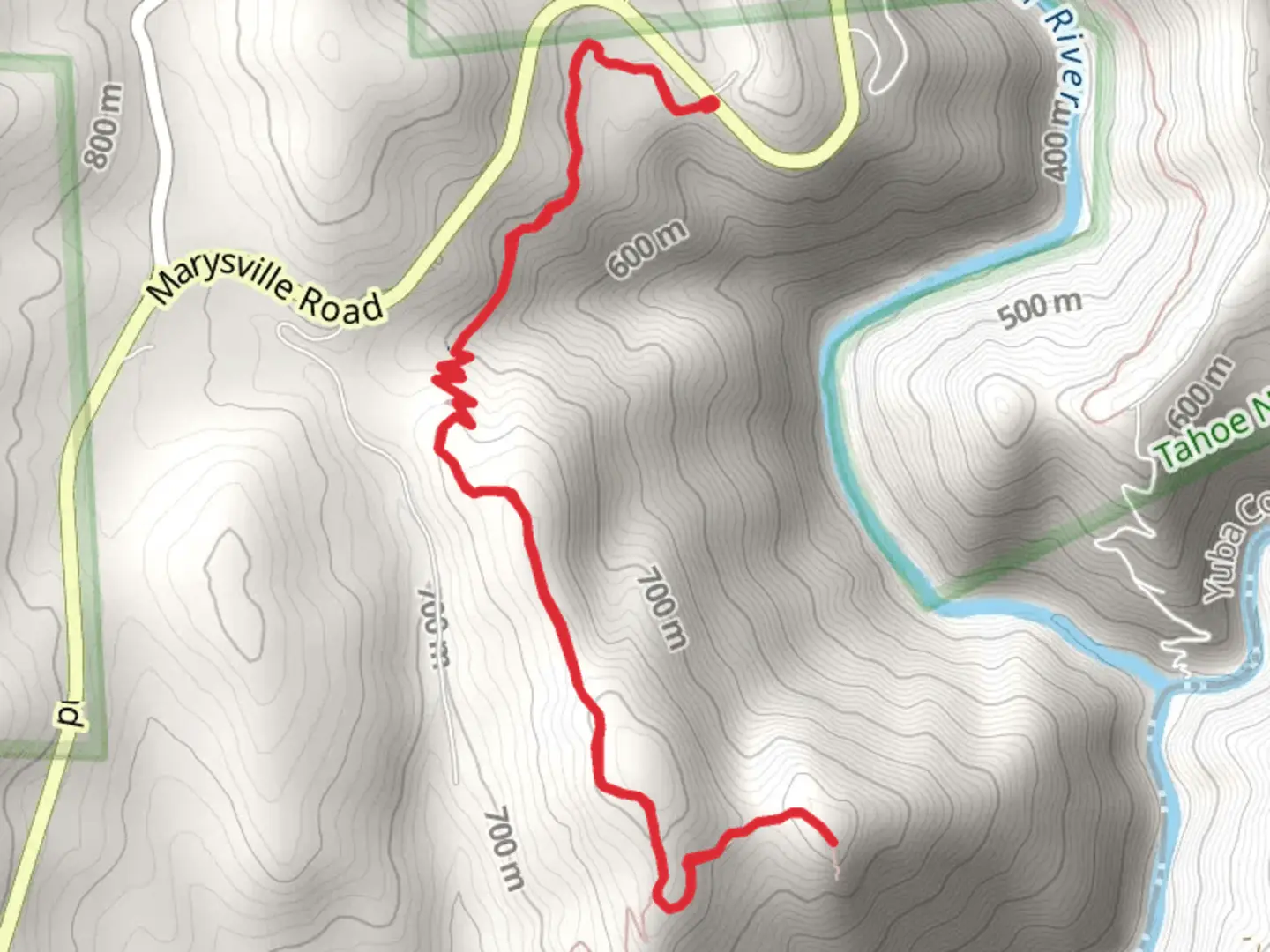 An image depicting the trail Yuba Rim Trail and its surrounding area.