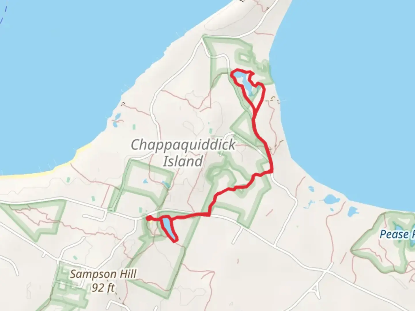 An image depicting the trail Cove Meadow Pond Loop and its surrounding area.