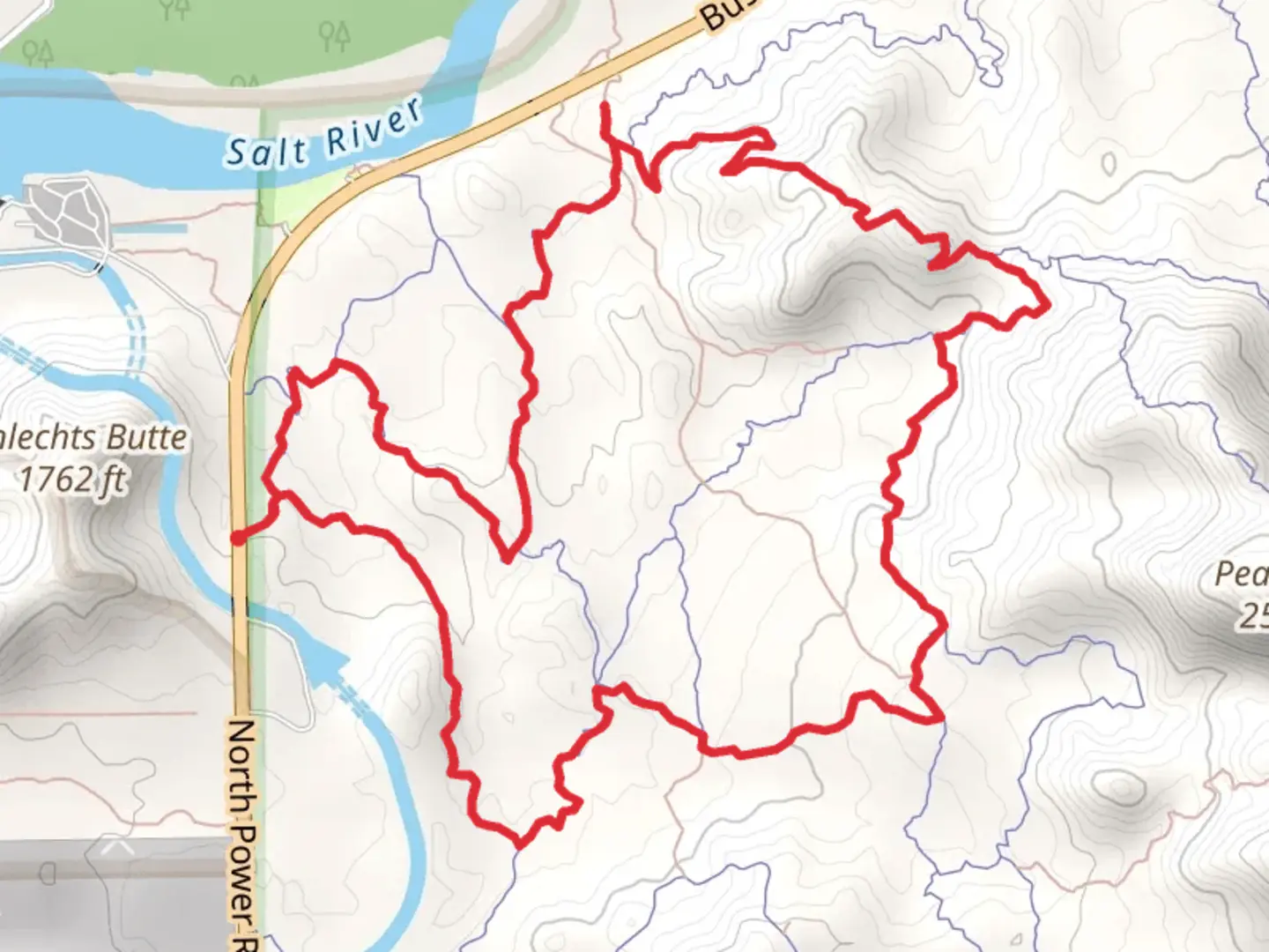 An image depicting the trail Hawes, Saddle and Granite Loop Trail and its surrounding area.
