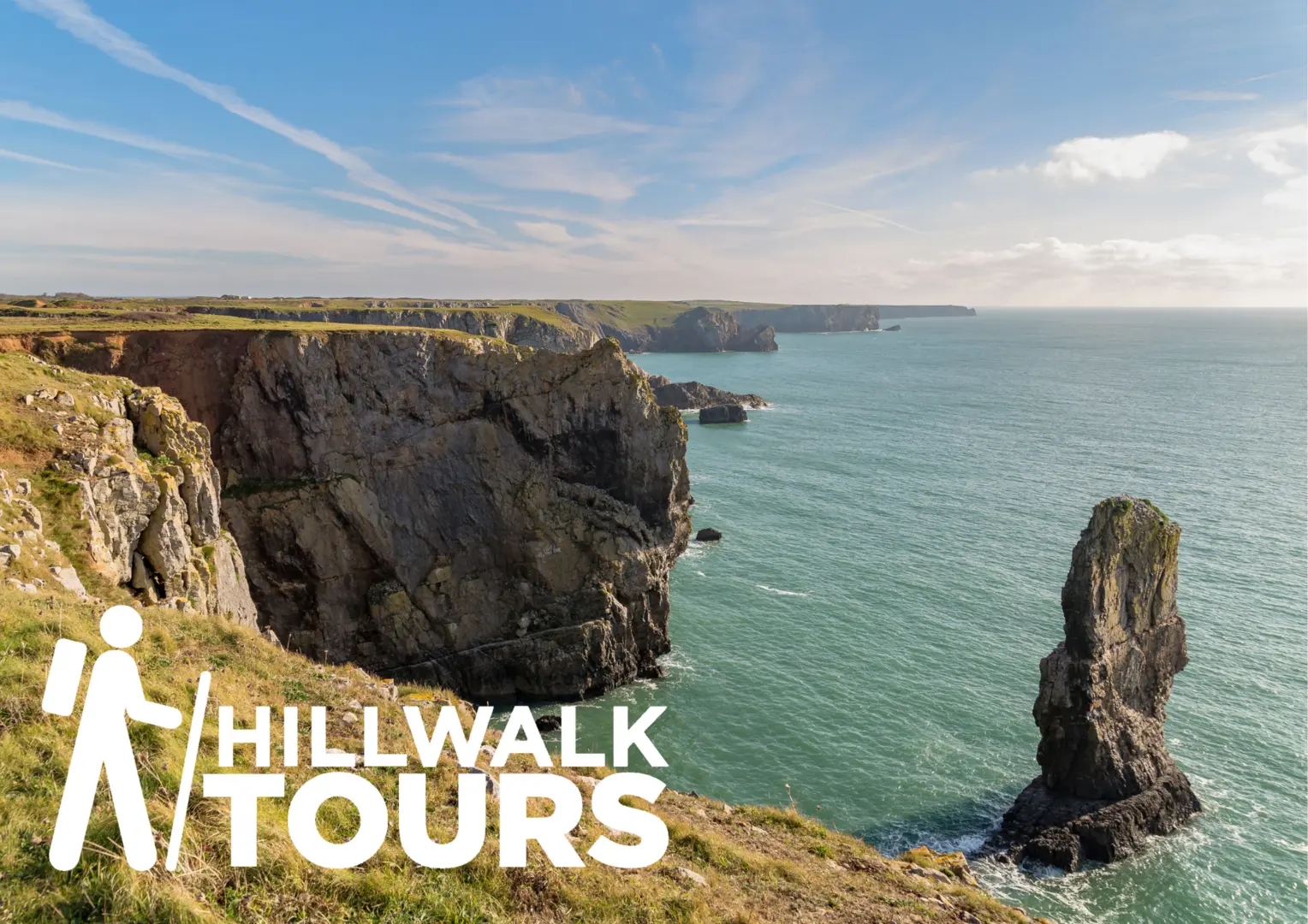 An image depicting the trail Pembrokeshire Coast Path 6-Day Moderate Tour (Hillwalk Tours) and its surrounding area.