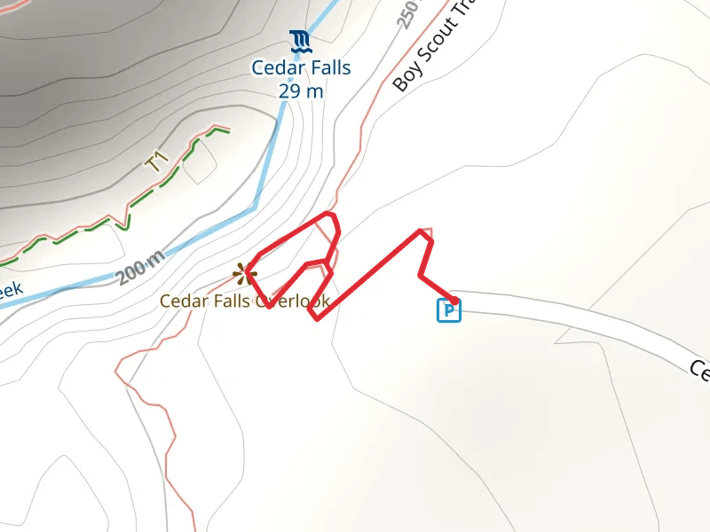 Cedar Falls Overlook Loop