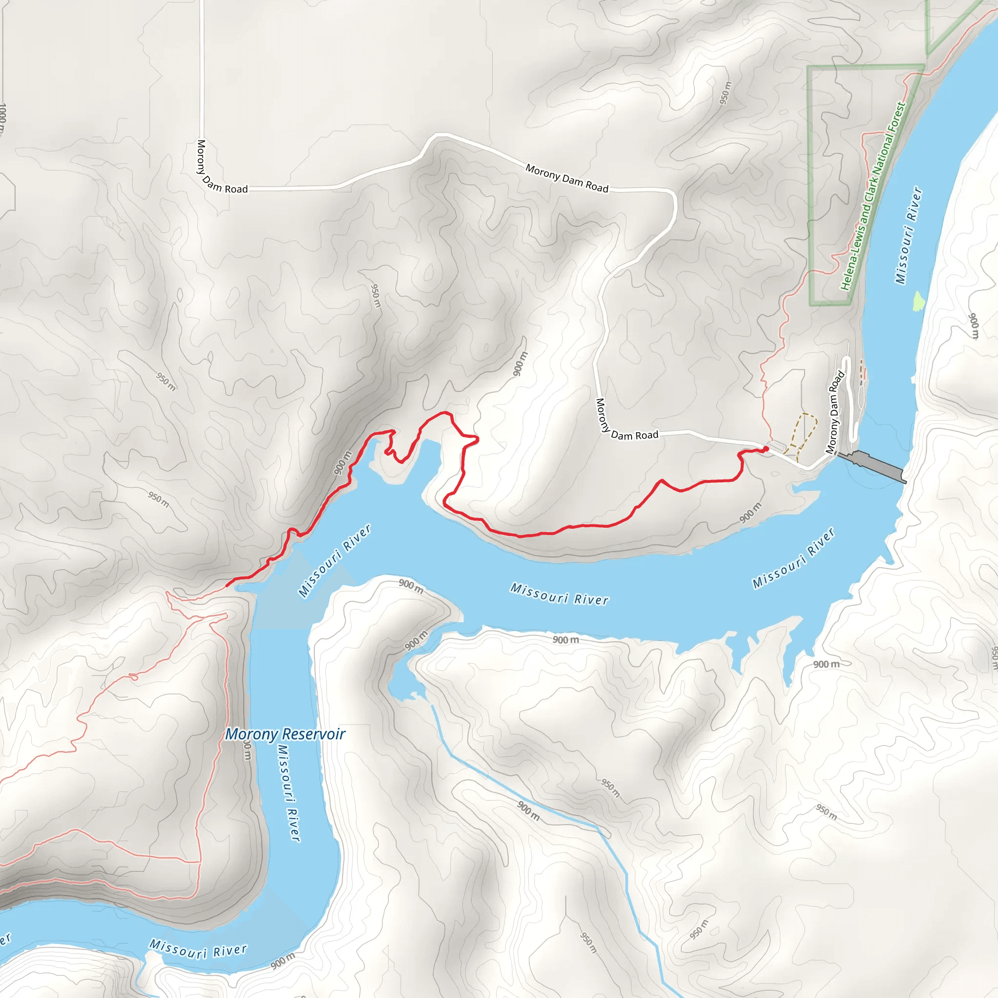 North Shore River Edge East Walk mobile static map
