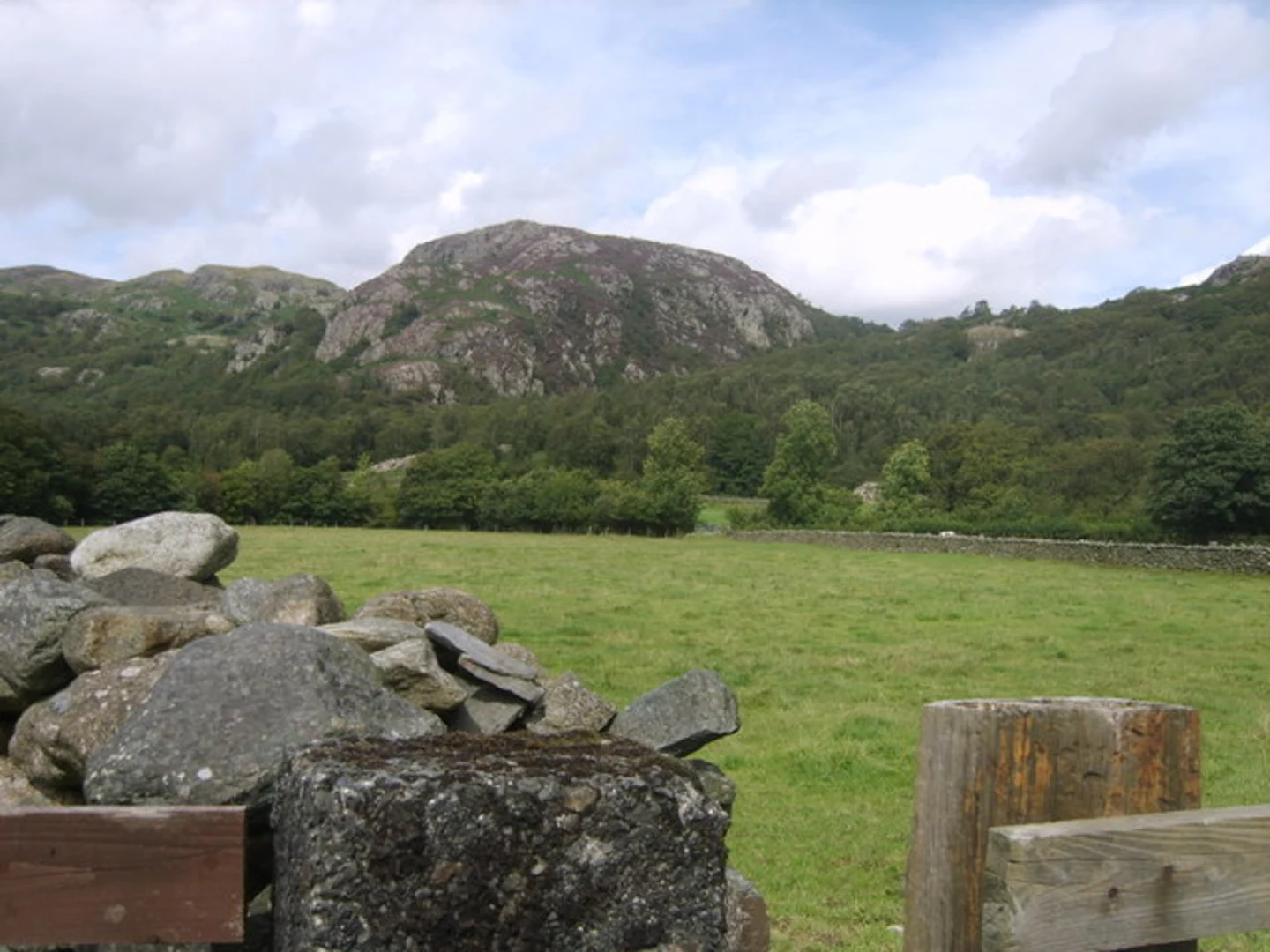 An image depicting the trail Mill Close, Low Wood and Rowantree How Loop and its surrounding area.