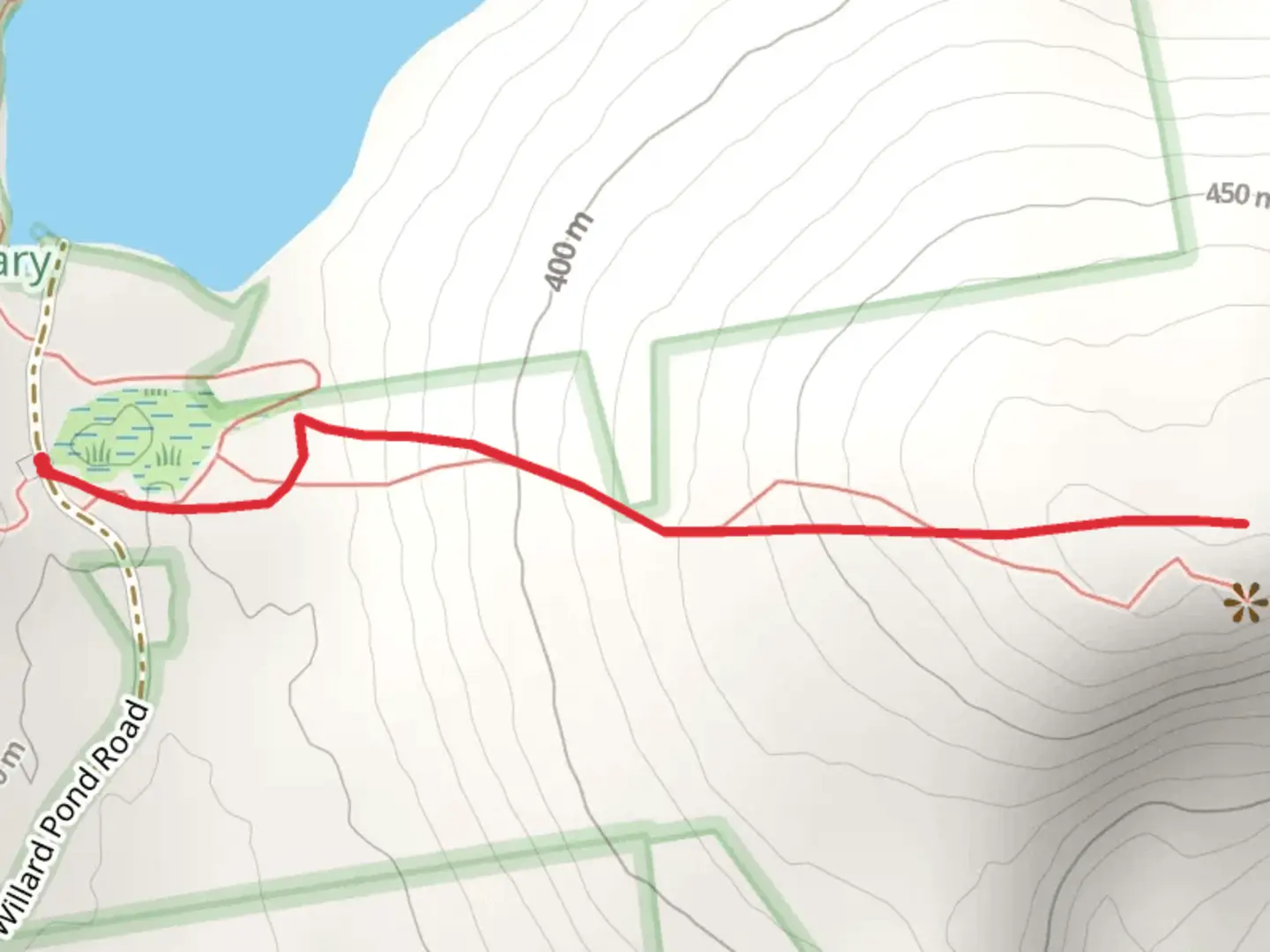 An image depicting the trail Goodhue Hill Trail and its surrounding area.