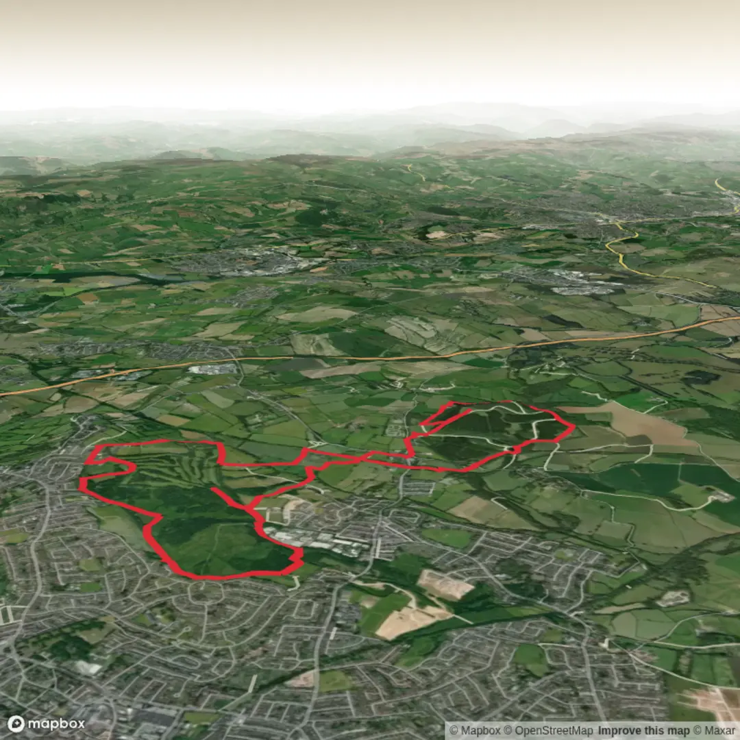 An image depicting the trail Brierley park and Silver Hill Loop and its surrounding area.