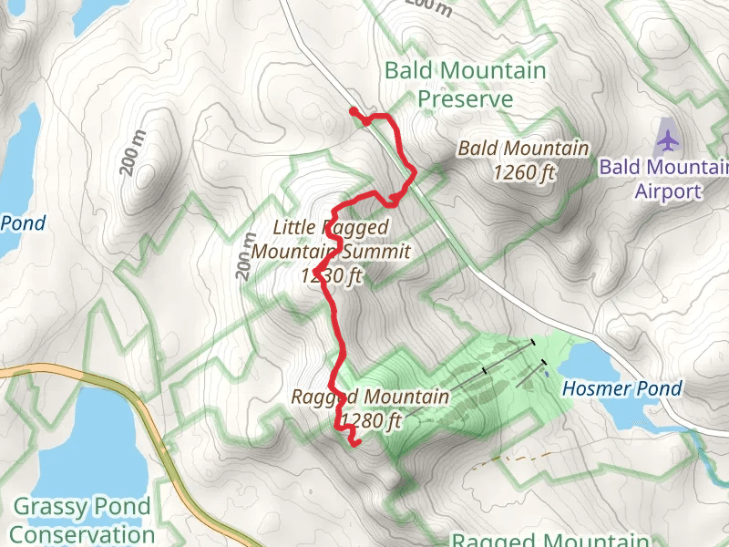 Little Ragged Mountain and Ragged Mountain