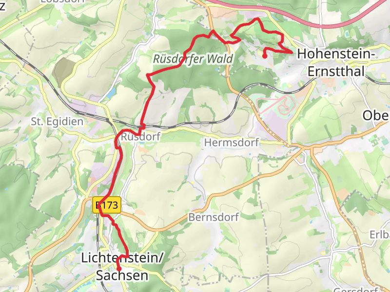 Muehlberg and Kreiselbach via Lichtenstein
