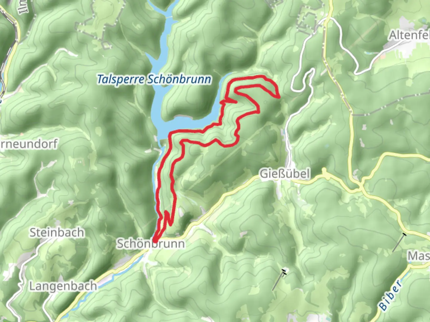 An image depicting the trail Rundwanderweg Panoramablick and Heimatgeschichtlicher Wanderweg and its surrounding area.