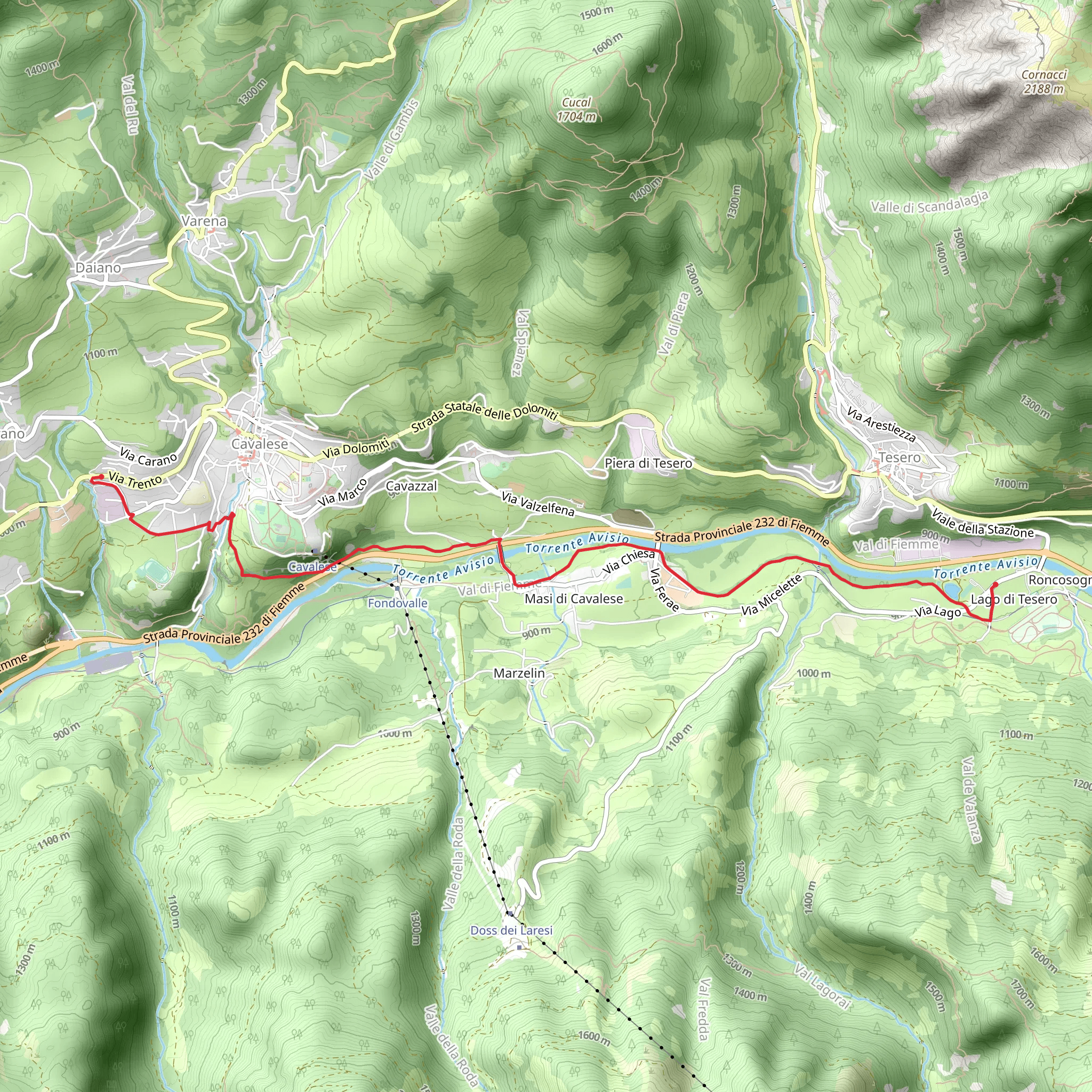 Walk home from Olympics 2026 mobile static map