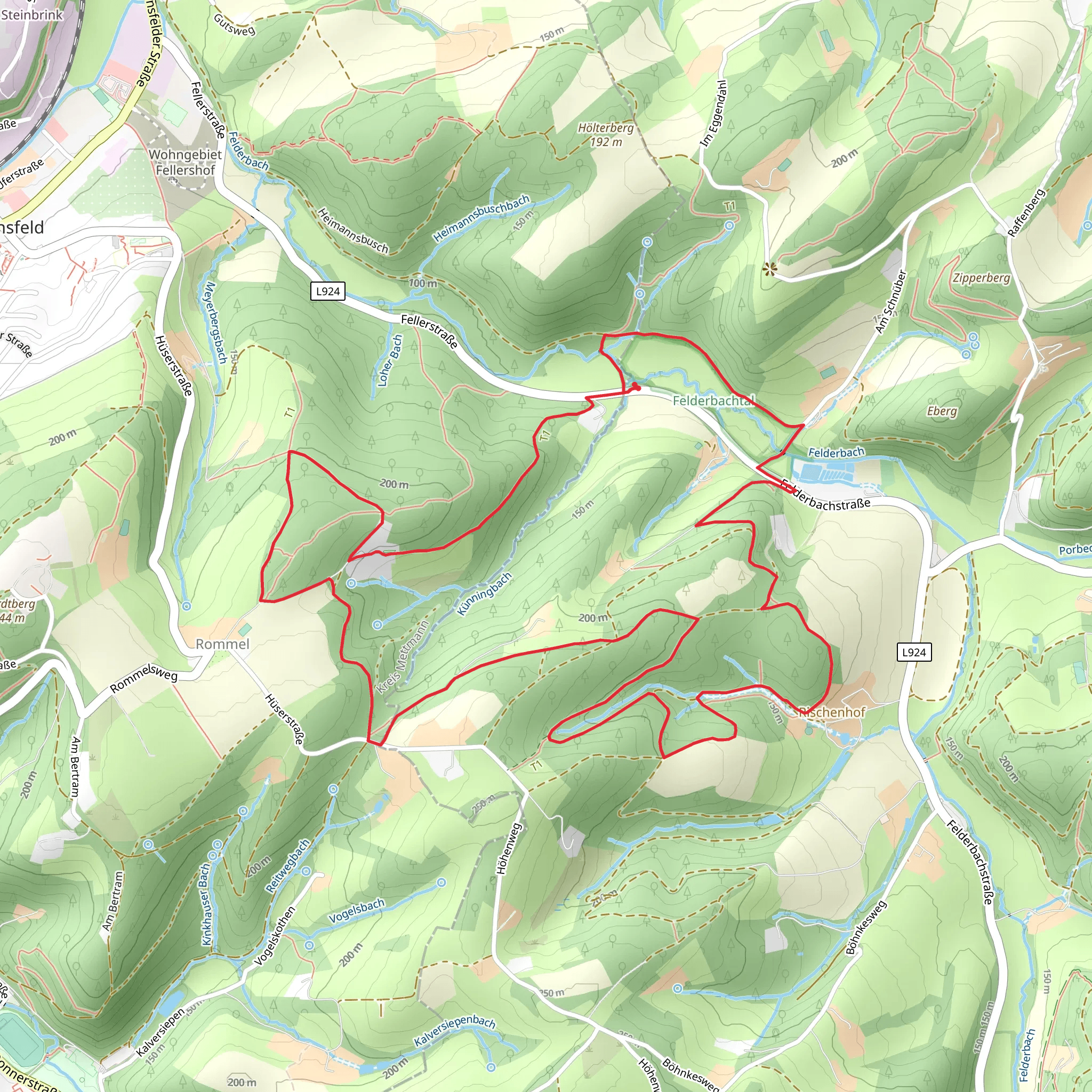 Rund um Hattingen mobile static map