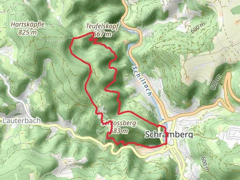 Unter dem Schlosshof and Ueberm Schossbergtunnel Loop