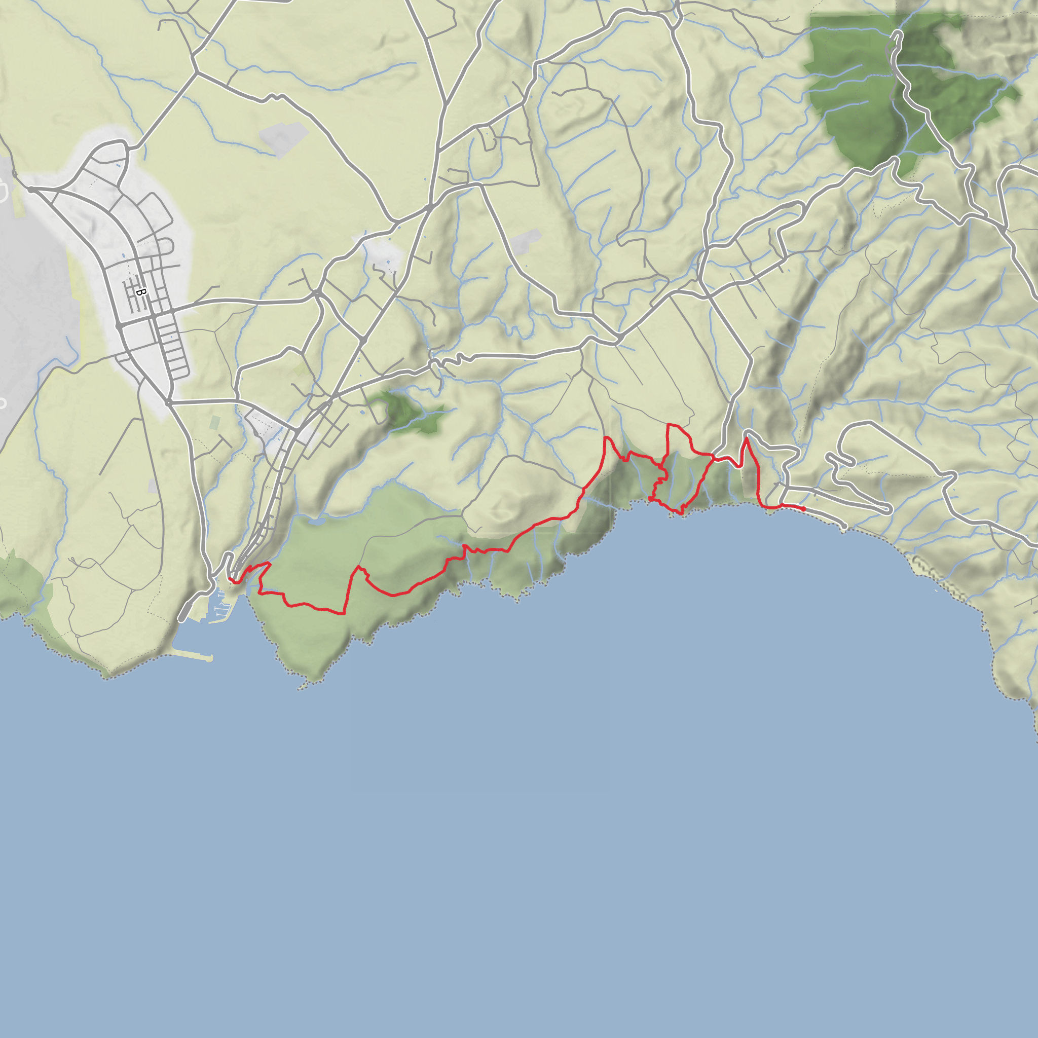 Costa Sul, Prainha and Pedreira do Campo - Santa Maria mobile static map