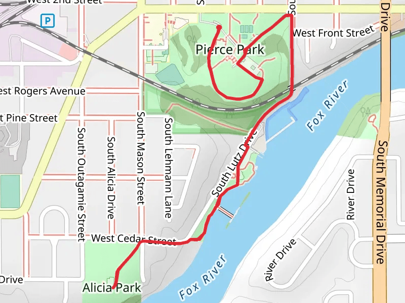 Pierce Park to Lutz Park Walk