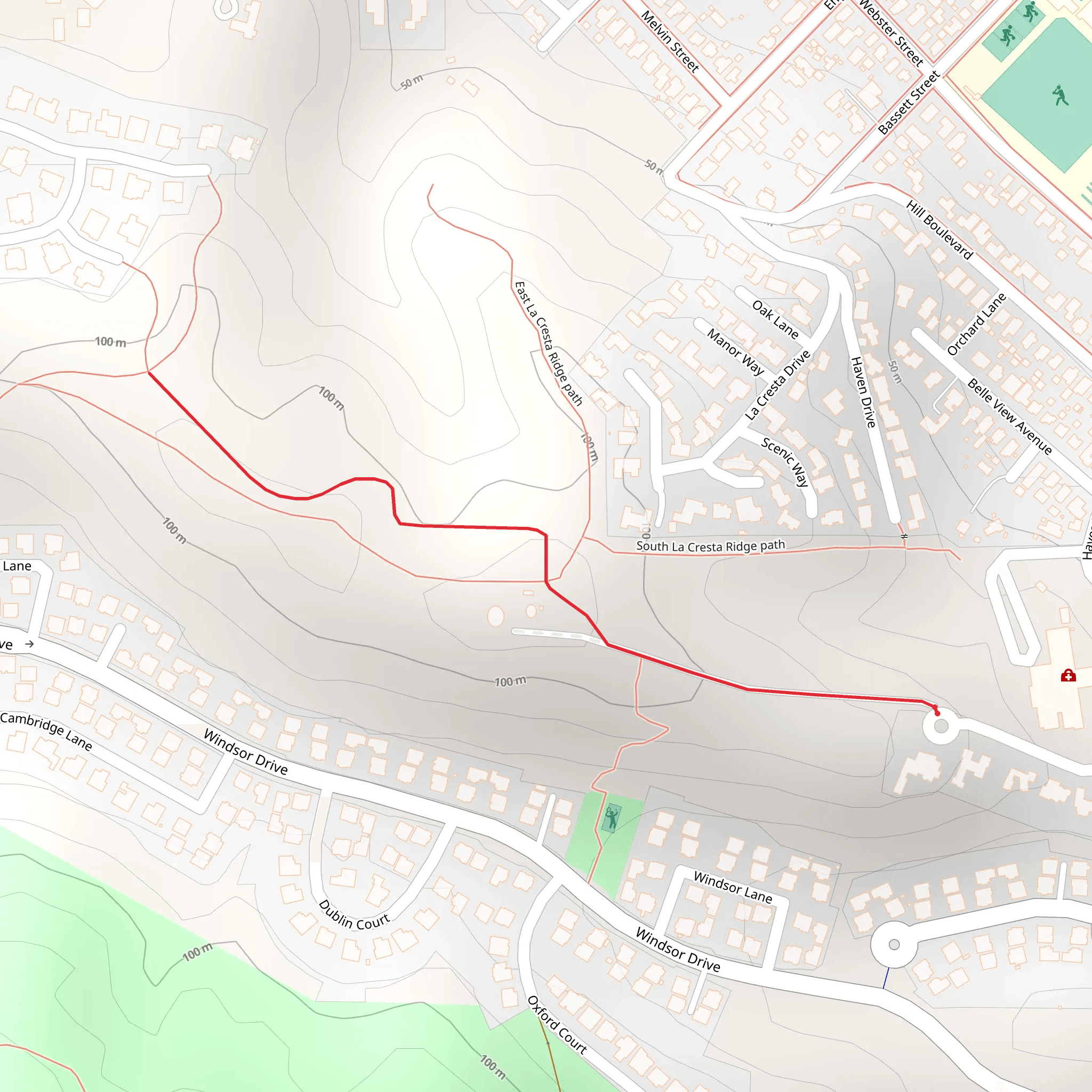 Hayes Lane mobile static map