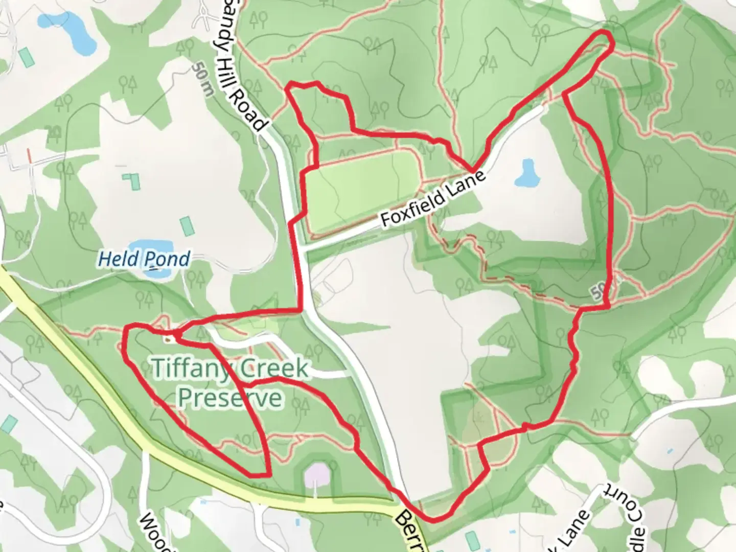 An image depicting the trail Wortman Family Cemetery Loop and its surrounding area.
