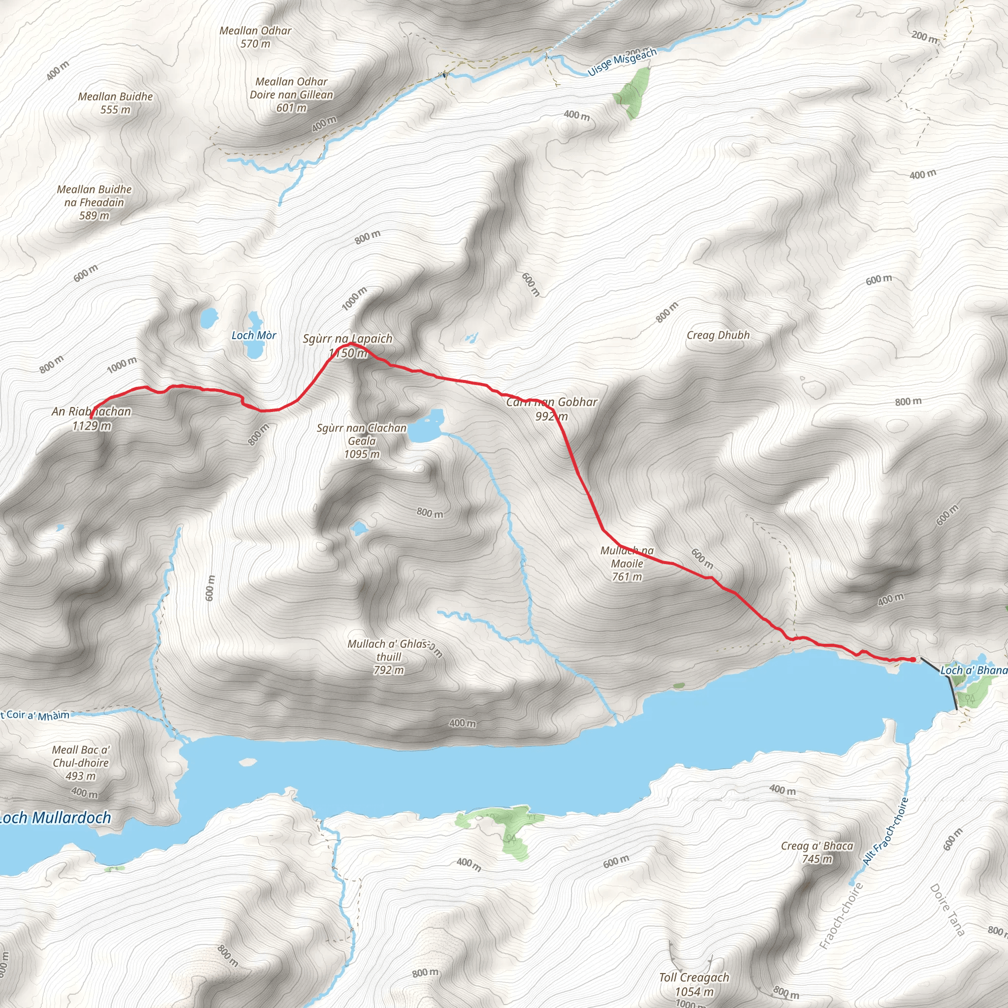 An Riabhachan Walk mobile static map