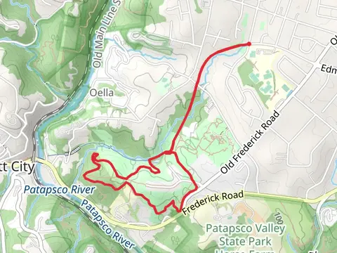 Trolley Line and Red Loop Trail