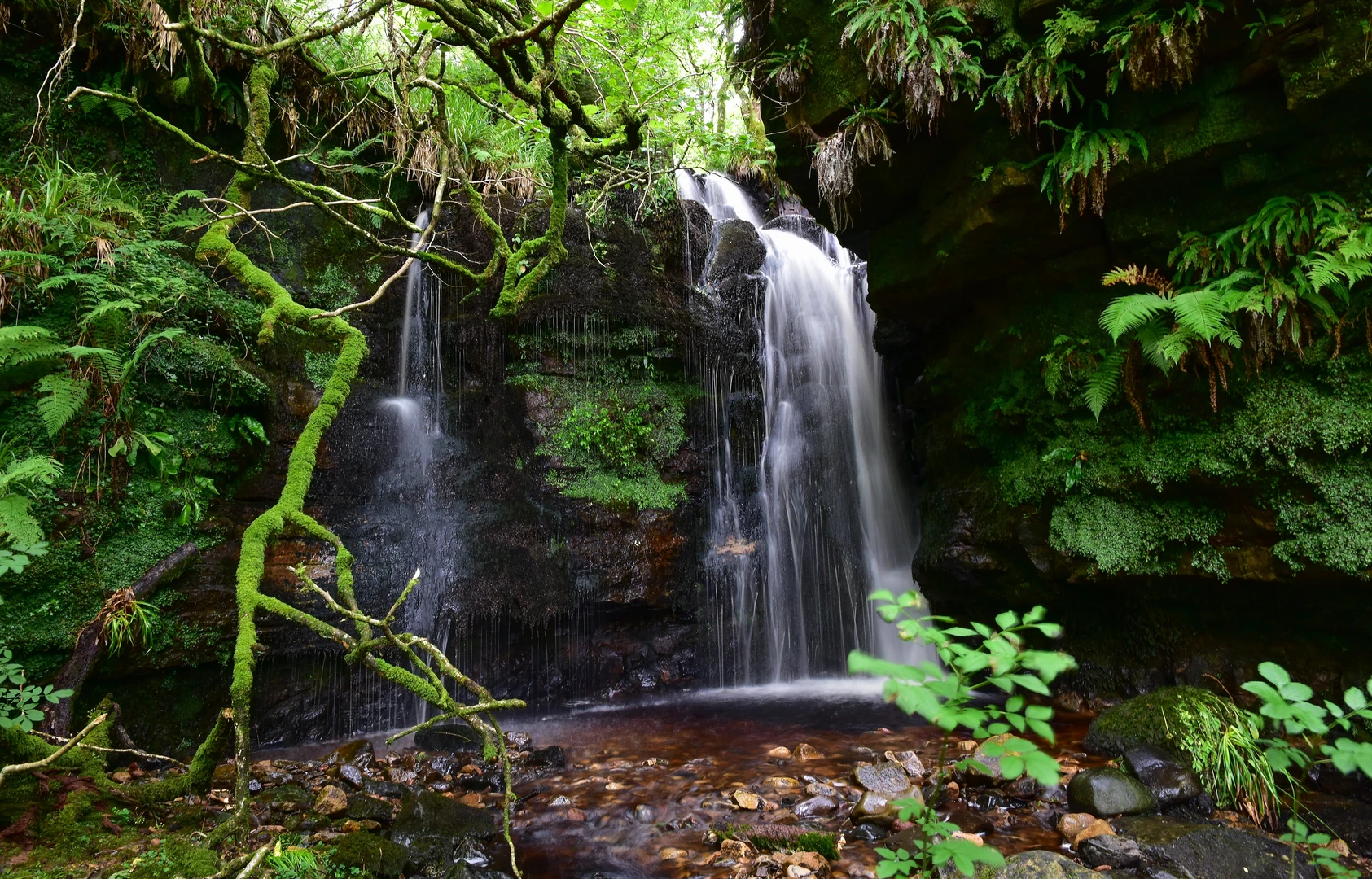 An image depicting the trail Lagg to Whiting Bay via Auchenhew and Glenashdale Falls and its surrounding area.