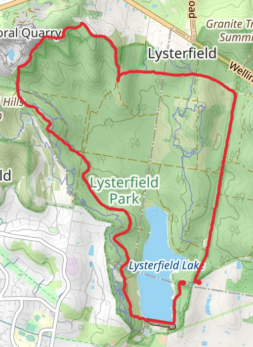 Lysterfield 22Jun25 mobile static map