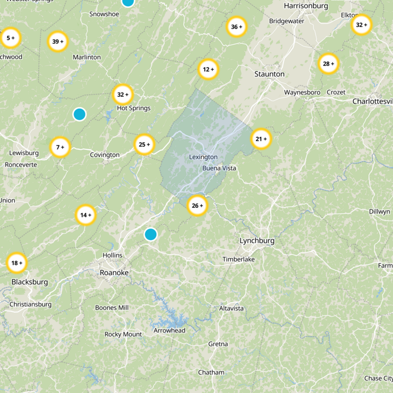 Rockbridge County Static Map