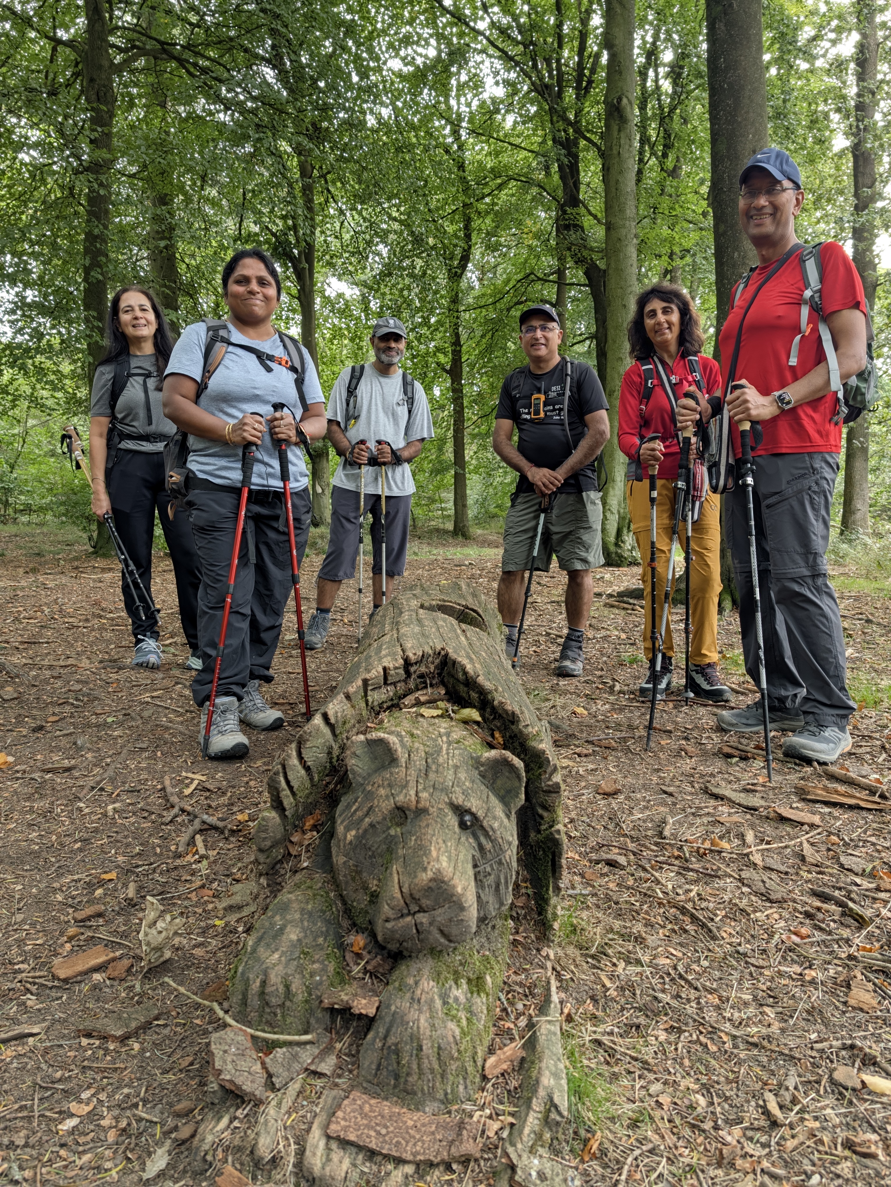 A map preview of the recording Hike on Wendover Woods.